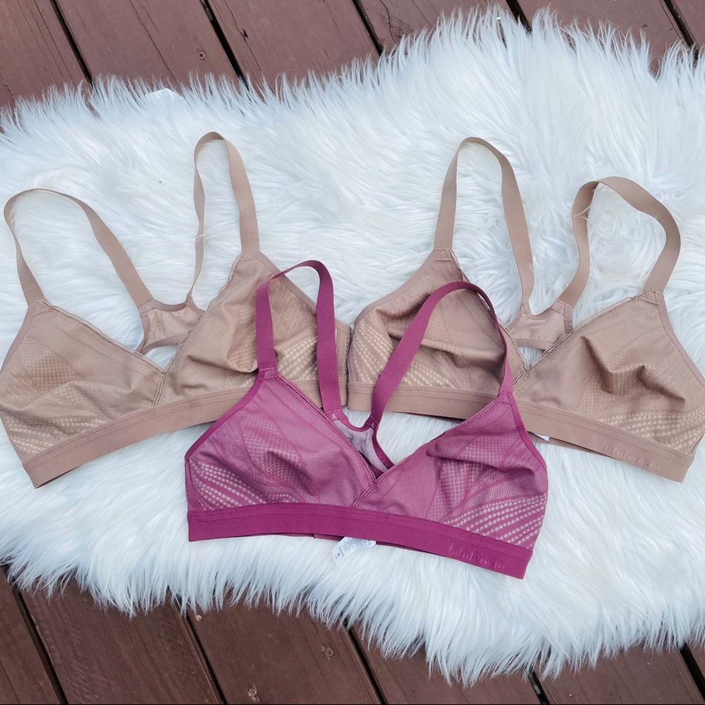 Lululemon awake bra lot of 3 34B lace triangle